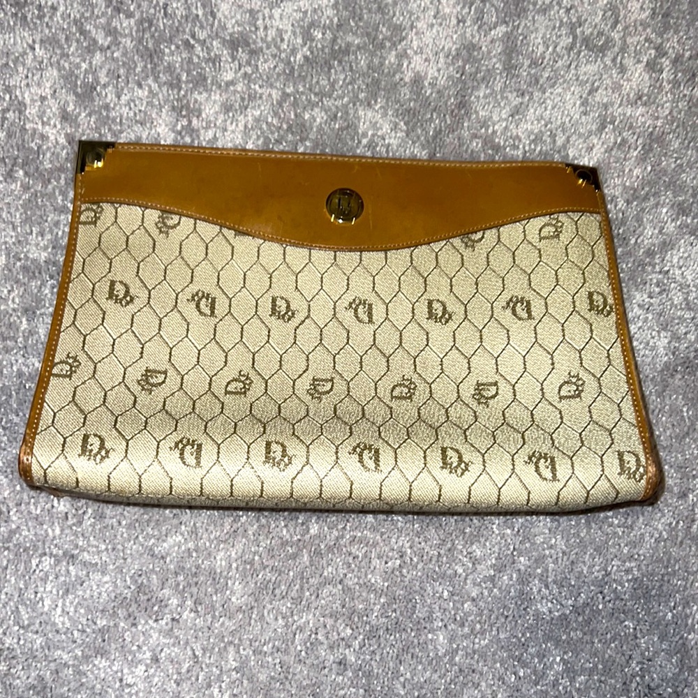Vintage Christian Dior Honeycomb Clutch